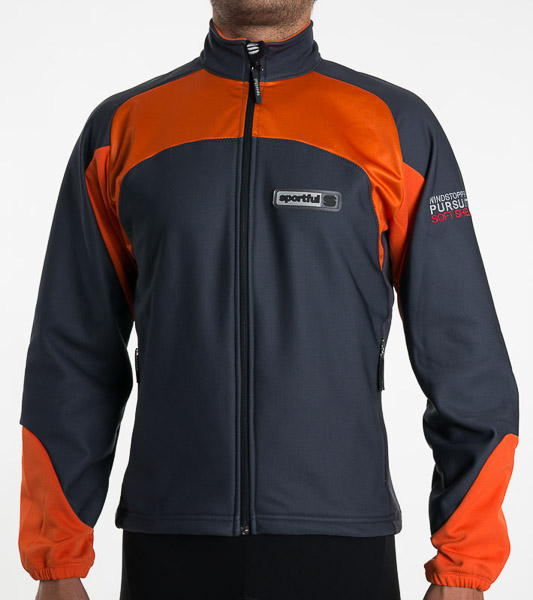 Sportful GORE WindStopper Verbier Bunda sivá-oranžová