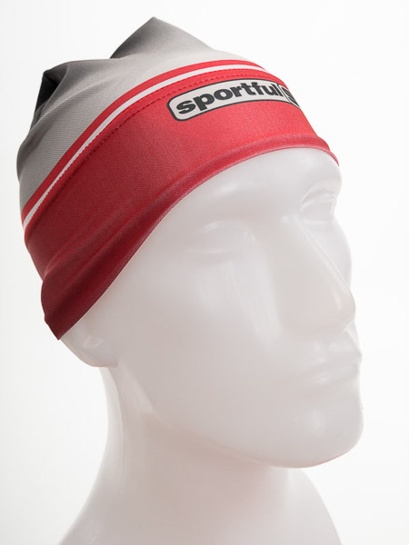 Sportful Lycra čiapka červená/sivá