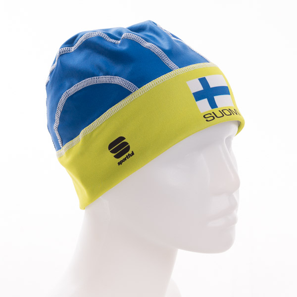 Sportful SUOMI WindStopper čiapka modro-zelená