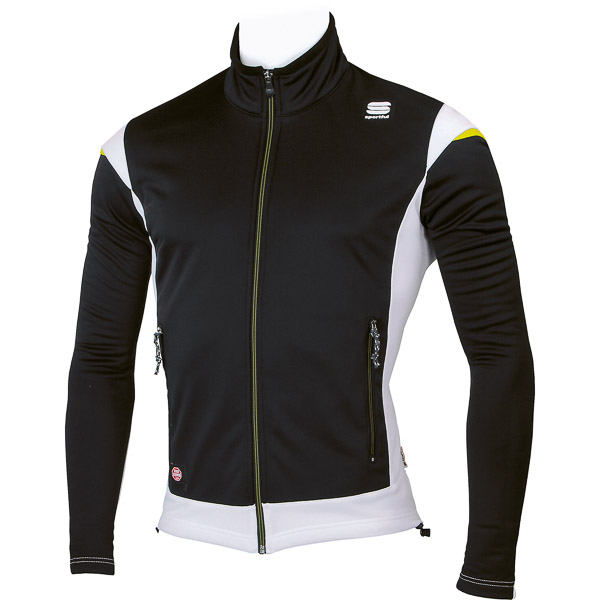 Sportful Squadra Windstopper Bunda čierna/biele prvky