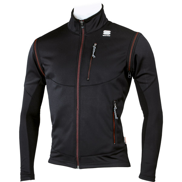 Sportful Triple Windstopper Bunda čierna odopínateľné rukávy