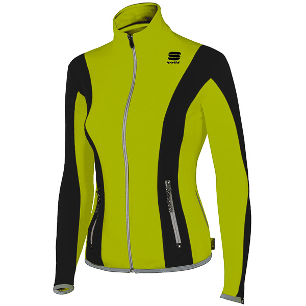 Sportful Fiames flisová bunda zelená/čierna