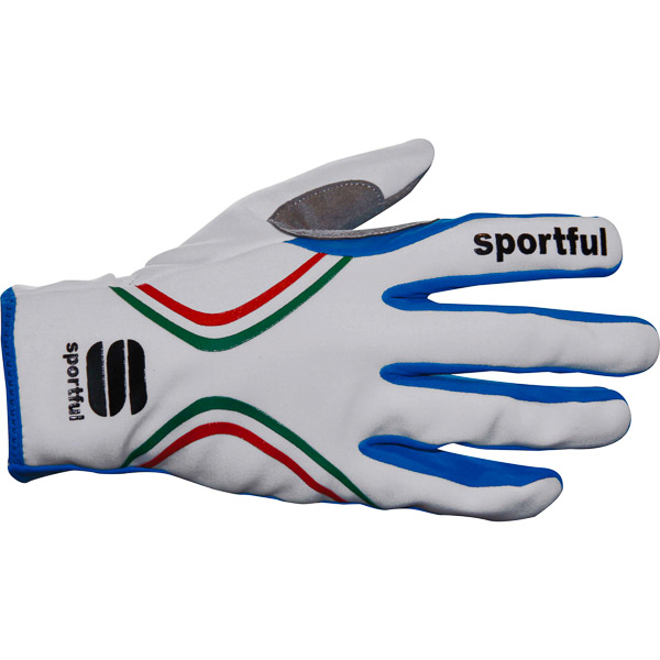 Sportful Apex World Cup bežecké rukavice biele/azúrové