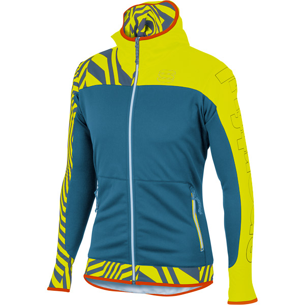 Sportful Rythmo bunda sivozelená/krikľavožltá