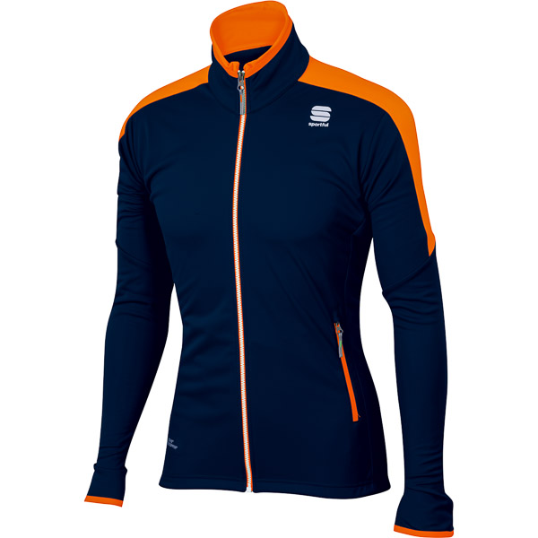 Sportful Squadra Gore WindStopper Bunda čierna/oranžová