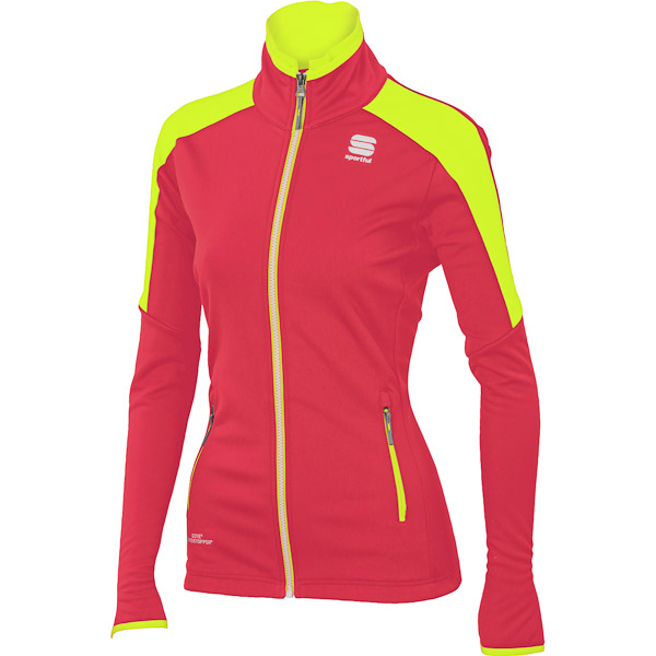 Sportful Squadra GORE WindStopper Bunda dámska ružová/fluo žltá