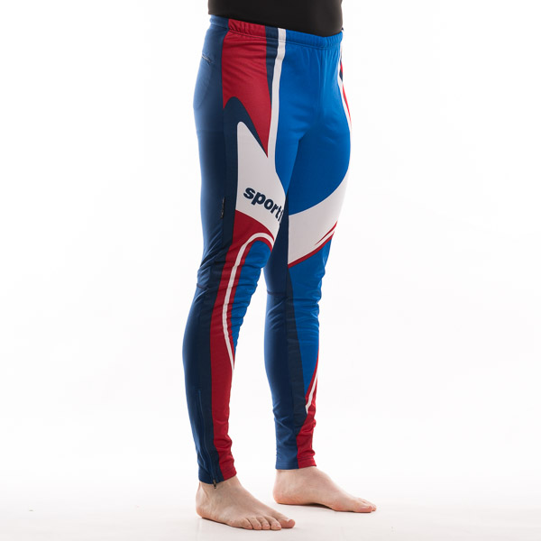 Sportful GORE WindStopper Salt Lake nohavice biela-modrá-červená