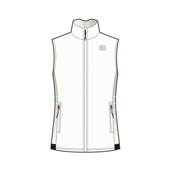 SPORTFUL XCOUNTRY SQUADRA W VEST BRIGHT WHITE STEEL GREY