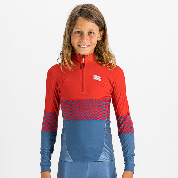 Sportful SQUADRA detský dres červený/modrý