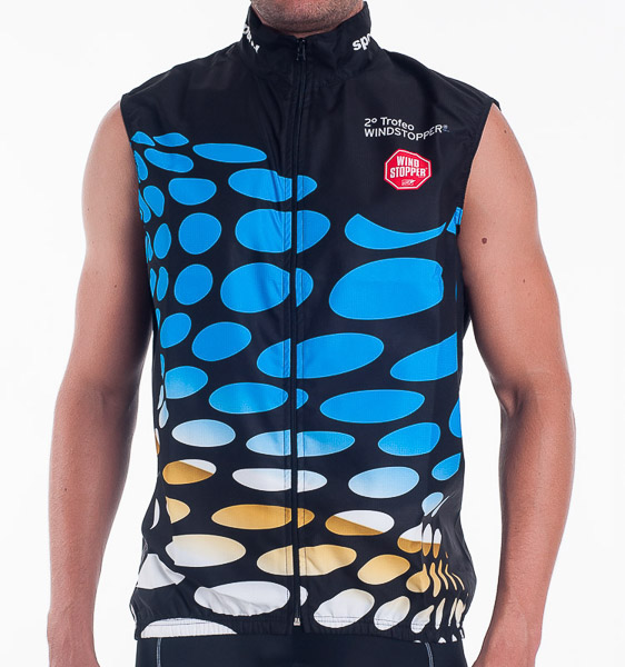 Sportful Trofeo WindStopper vesta čierna/modrá