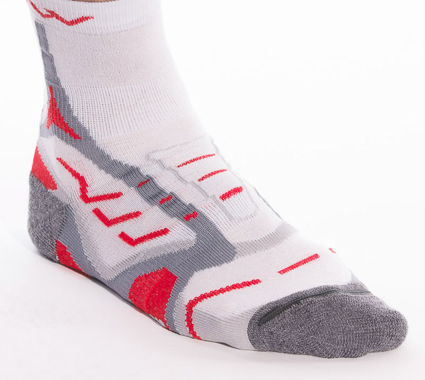 OneWay Bežecké ponožky Coolmax, biele/červené