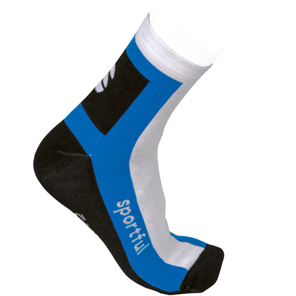Sportful team ponožky čierna-biela-modrá