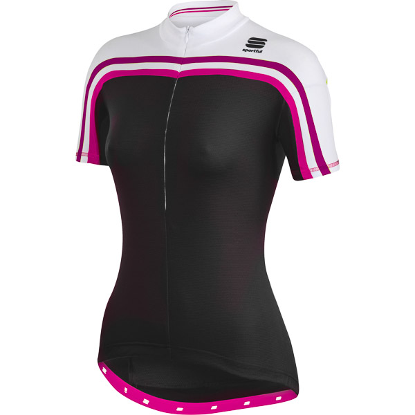 Sportful Allure Cyklo Dres dámsky čierny/biely/ružový