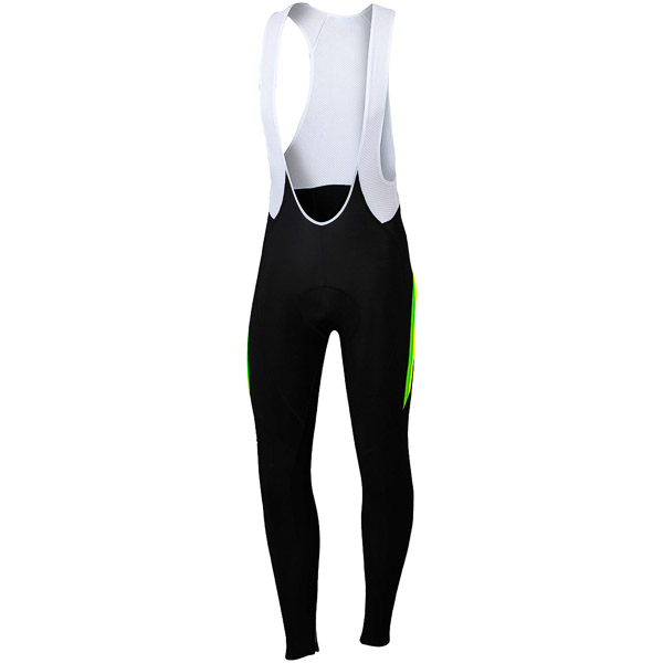 Sportful Gruppetto nohavice s trakmi čierne/fluo zelené