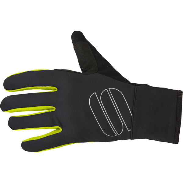 Sportful Softshell Stretch rukavice čierne/krikľavožlté