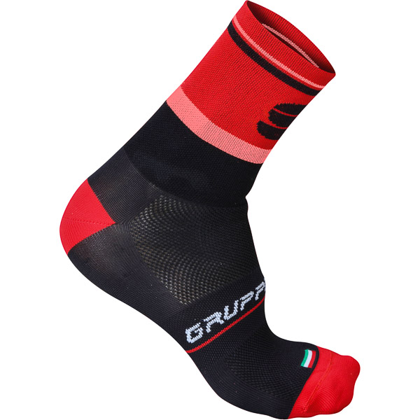 Sportful Gruppetto Pro 12 ponožky čierne/červené