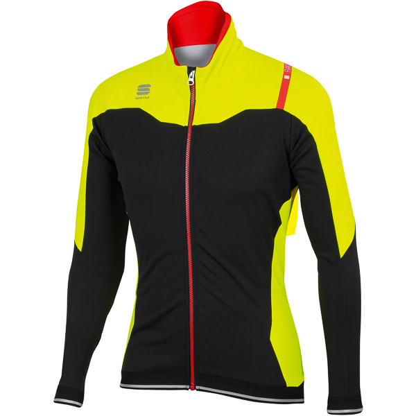 Sportful Fiandre NoRain bunda čierna/žltá fluo