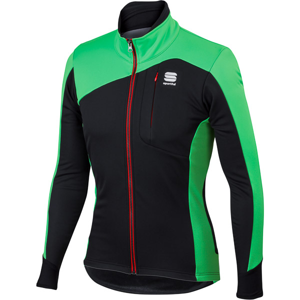 Sportful Edge SoftShell bunda čierna/zelená