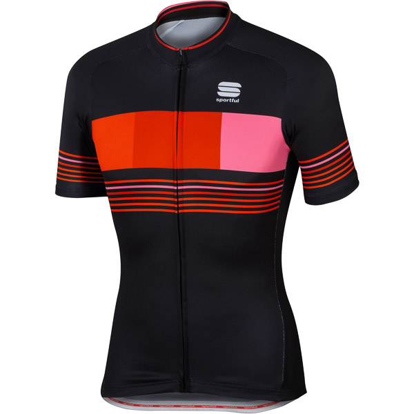 Sportful Stripe cyklodres čierny/červený