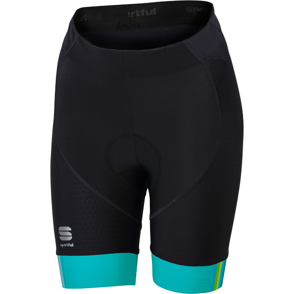Sportful BodyFit Pro dámske kraťasy čierne/tyrkysové