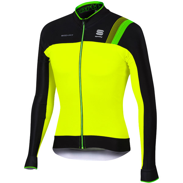 Sportful Bodyfit Pro Thermal cyklo dres fluo žltý/čierny