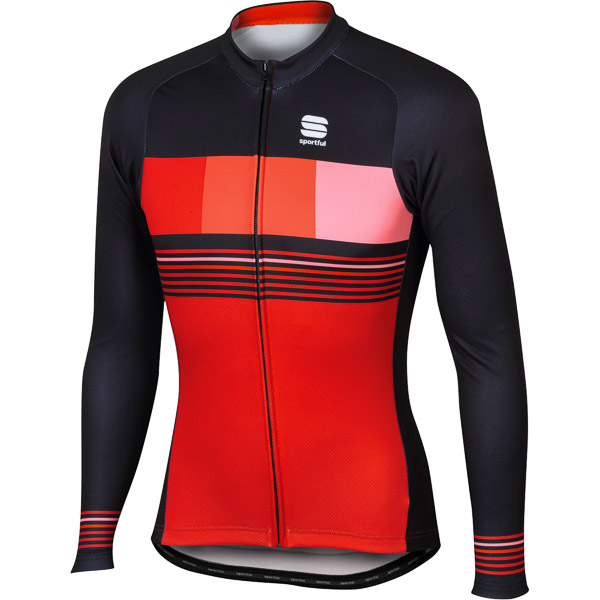 Sportful Stripe Thermal dres červený/čierny