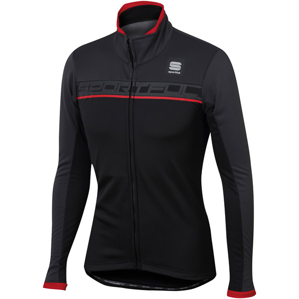 Sportful Giro Softshell bunda čierna/antracit/červená