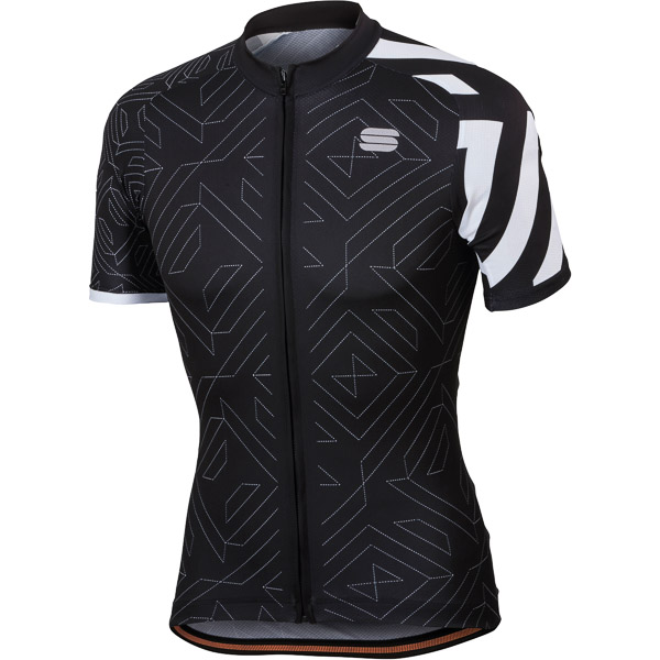 Sportful Prism cyklistický dres čierny/biely