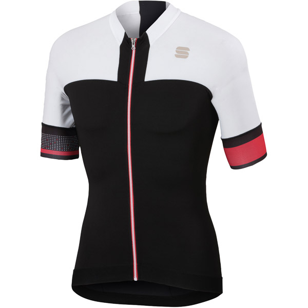 Sportful Strike cyklistický dres čierny/biely
