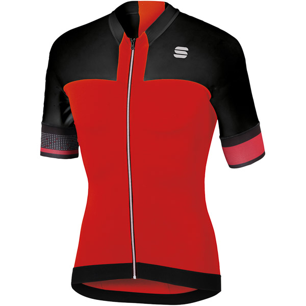 Sportful Strike cyklo dres červený/čierny