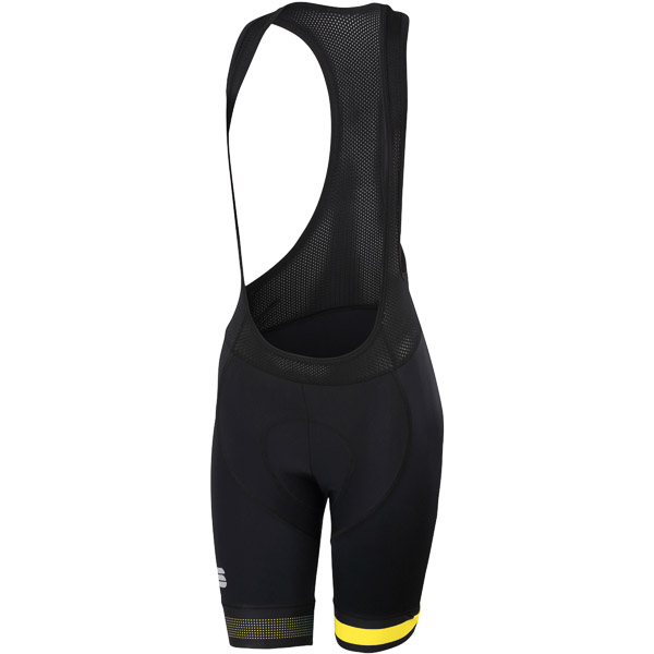 Sportful Bodyfit Pro Dámske kraťasy s trakmi čierne/svetložlté