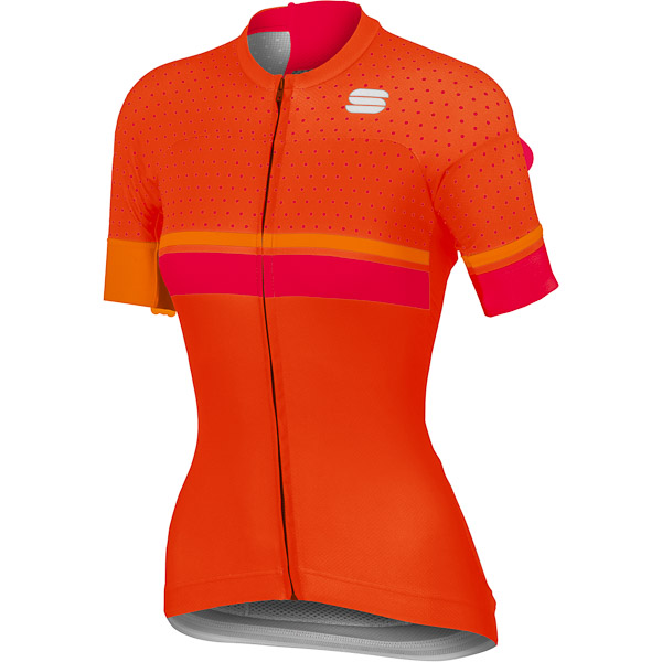 Sportful Diva dámsky cyklistický dres oranžový