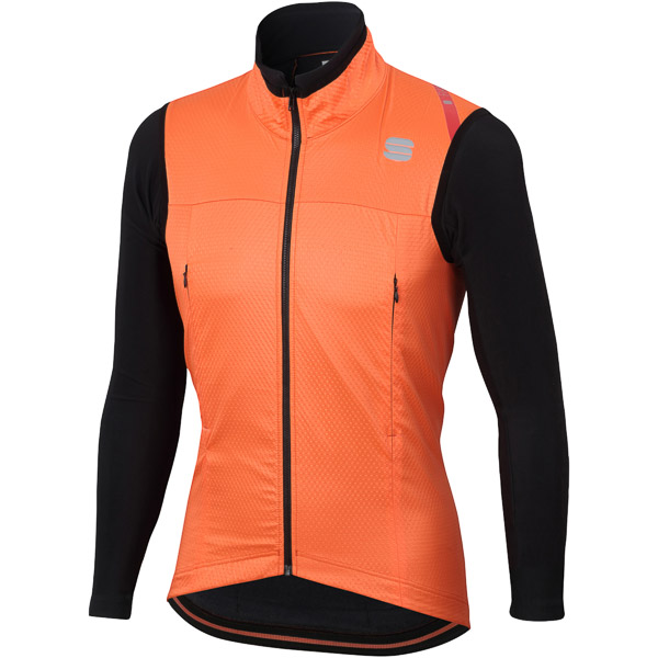 Sportful Fiandre Strato Wind bunda oranžová/čierna