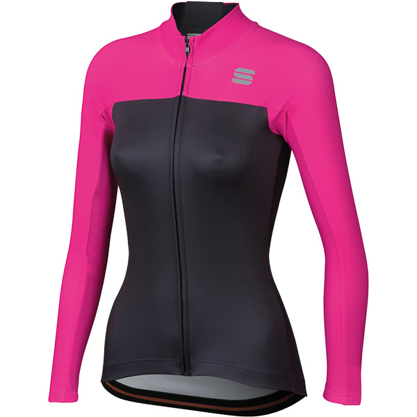 Sportful Bodyfit Pro Thermal dámsky dres antracitový/ružový