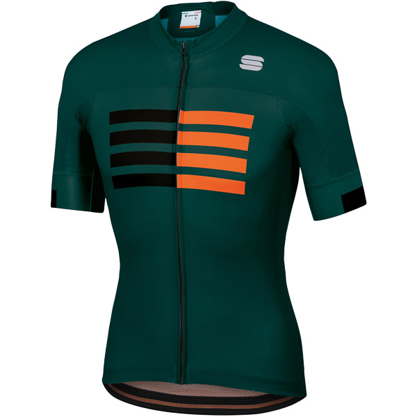 Sportful Wire Jersey Sea Moss Black Orange SDR