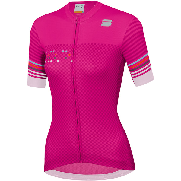 Sportful Sticker dámsky dres ružový/biely
