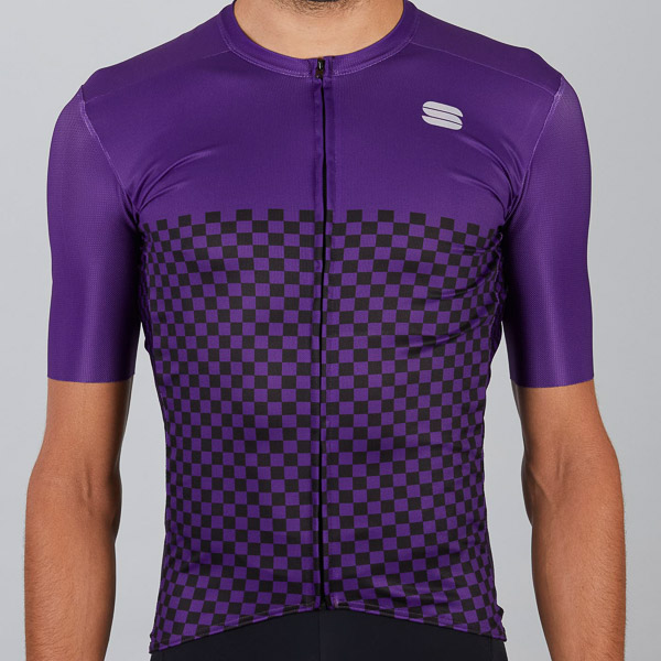 Sportful Checkmate cyklo dres fialový