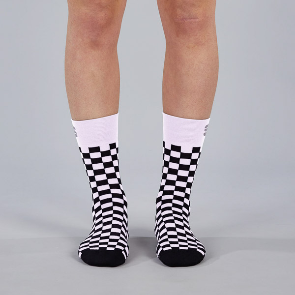 Sportful Checkmate dámske ponožky biele/čierne