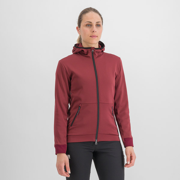 Sportful METRO SOFTSHELL dámska mestská cyklobunda vínová