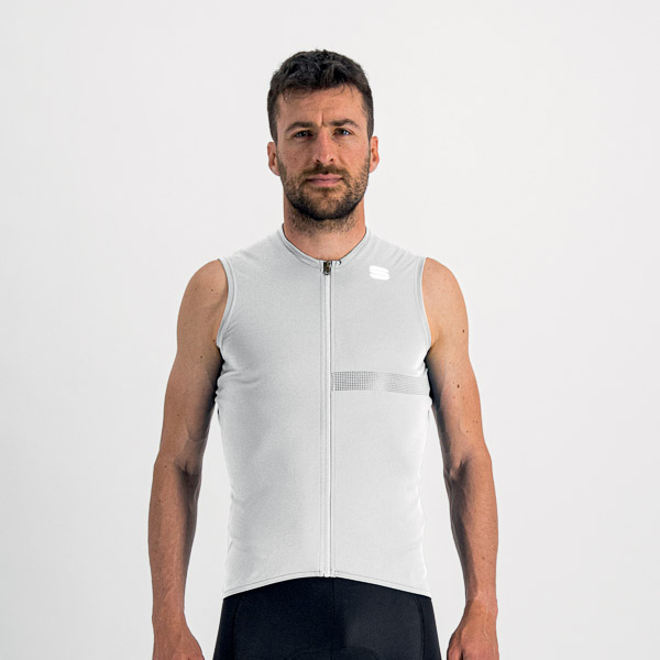 Sportful Matchy Dres bez rukávov biely/sivý