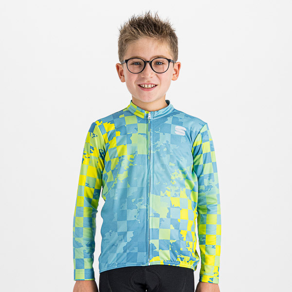 Sportful KID Thermal detský dres žltý/modrý