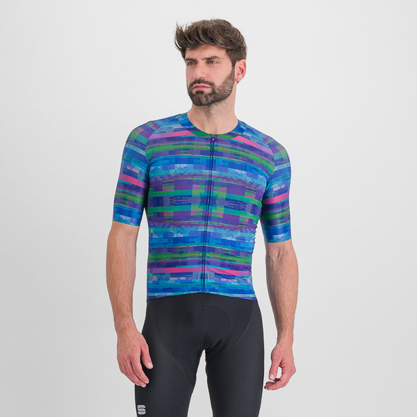 Sportful GLITCH BOMBER dres multicolor blue