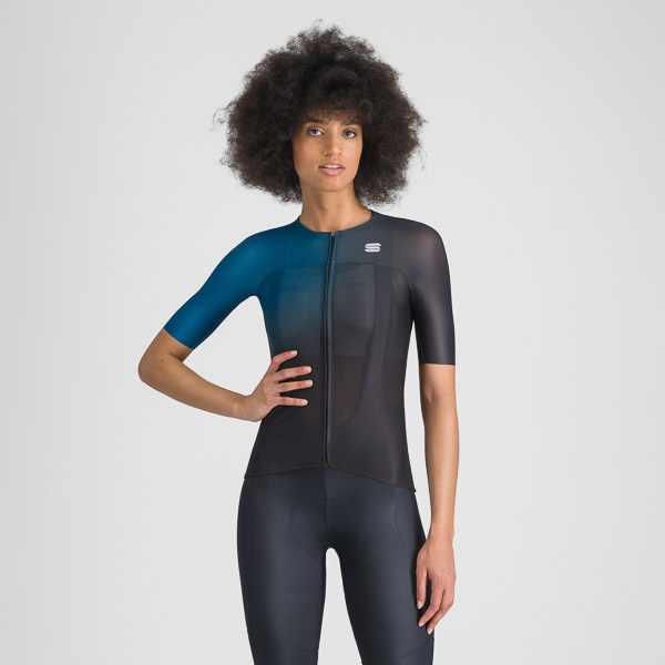 SPORTFUL CYCLING LIGHT W JERSEY TEAL BLUE/BLACK