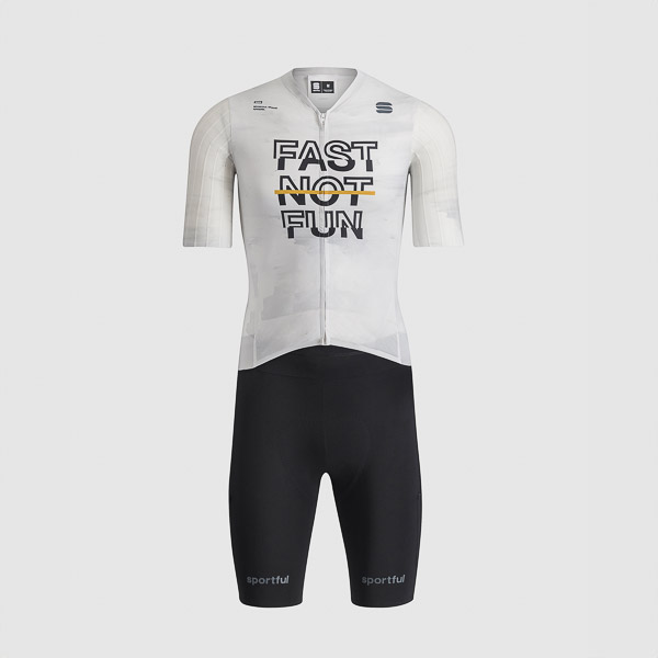 SPORTFUL FAST NOT FUN gravel kombinéza biela, čierna