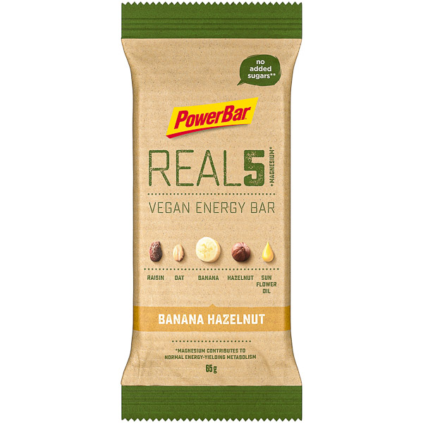 PowerBar REAL5  tyčinka 65g Magnézium Banán/Oriešky