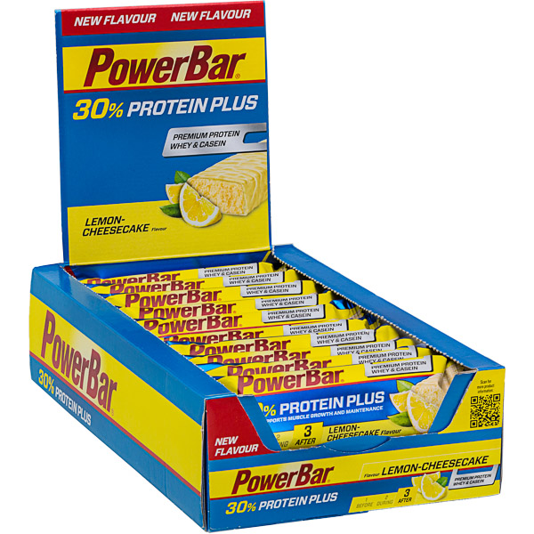PowerBar ProteinPlus 30%, box 15 tyčiniek Citrón-Cheescake