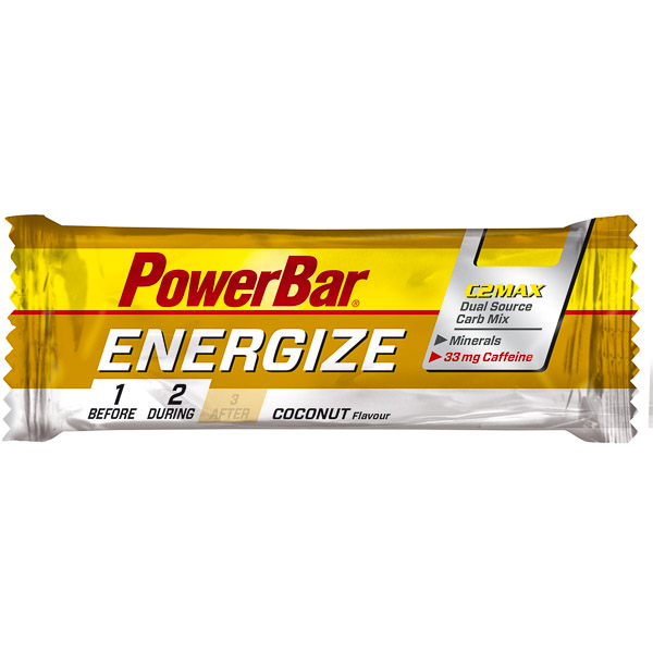 PowerBar Energize tyčinka 55g s kofeínom Kokos