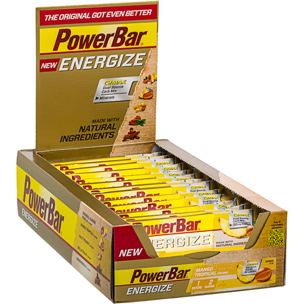 PowerBar Energize tyčinka 55g Mango Ananás - box 25 ks