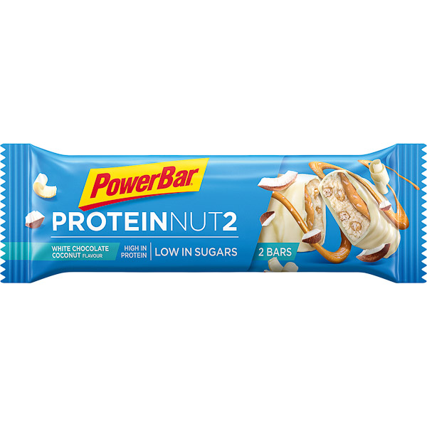 PowerBar Protein Nut2  tyčinka 2x22,5g Biela čokoláda/Kokos