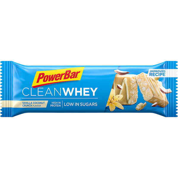 PowerBar Clean Whey Protein. tyčinka 45g Vanilka/Kokos. chrumky